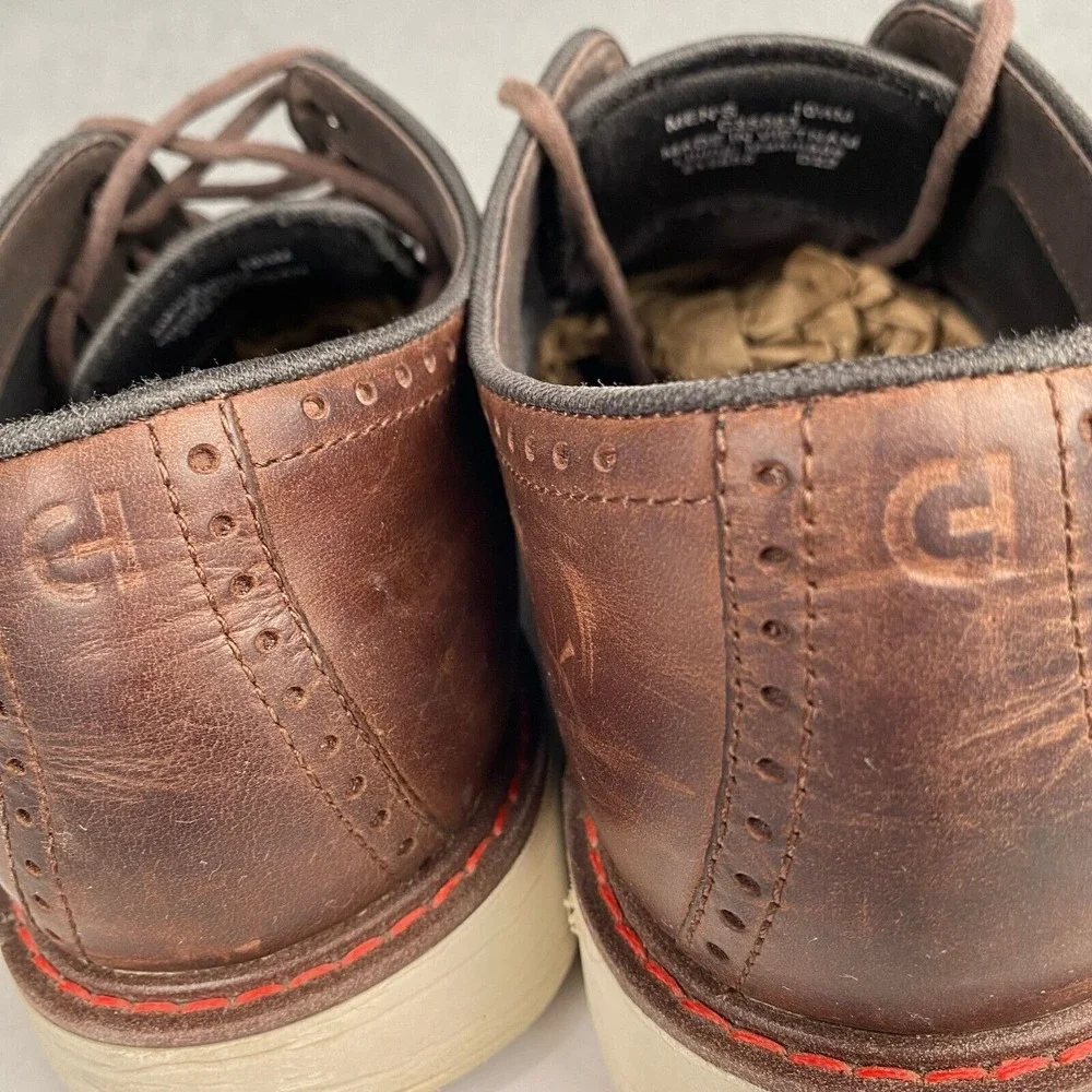 Cole Haan Go-To Plain Men's  10.5 M Toe Oxford Shoes Dark Coffee Brown GRAND 360